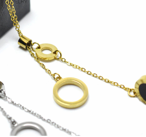 Women's Lovely Round Circles Long Necklace