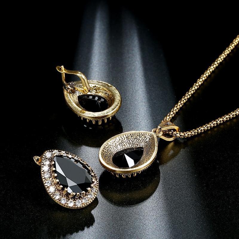 Women's Enamel Confetti Earrings, Necklace and Bracelet Set