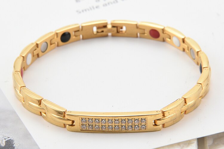 Women's Crystal Bar Mgnetic Bracelet